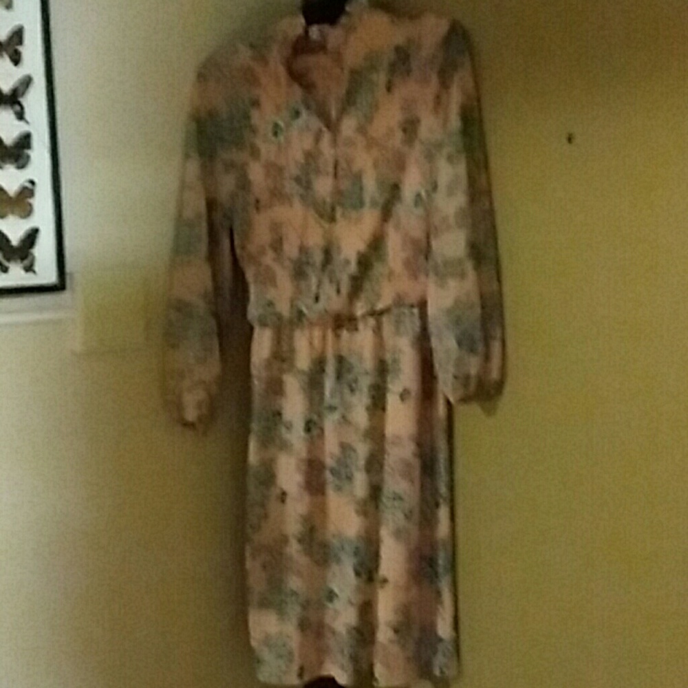 Vintage 1970's Floral Dress